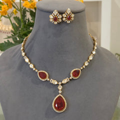 Milan moissanite polki set