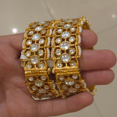 Disha kundan polki bangles