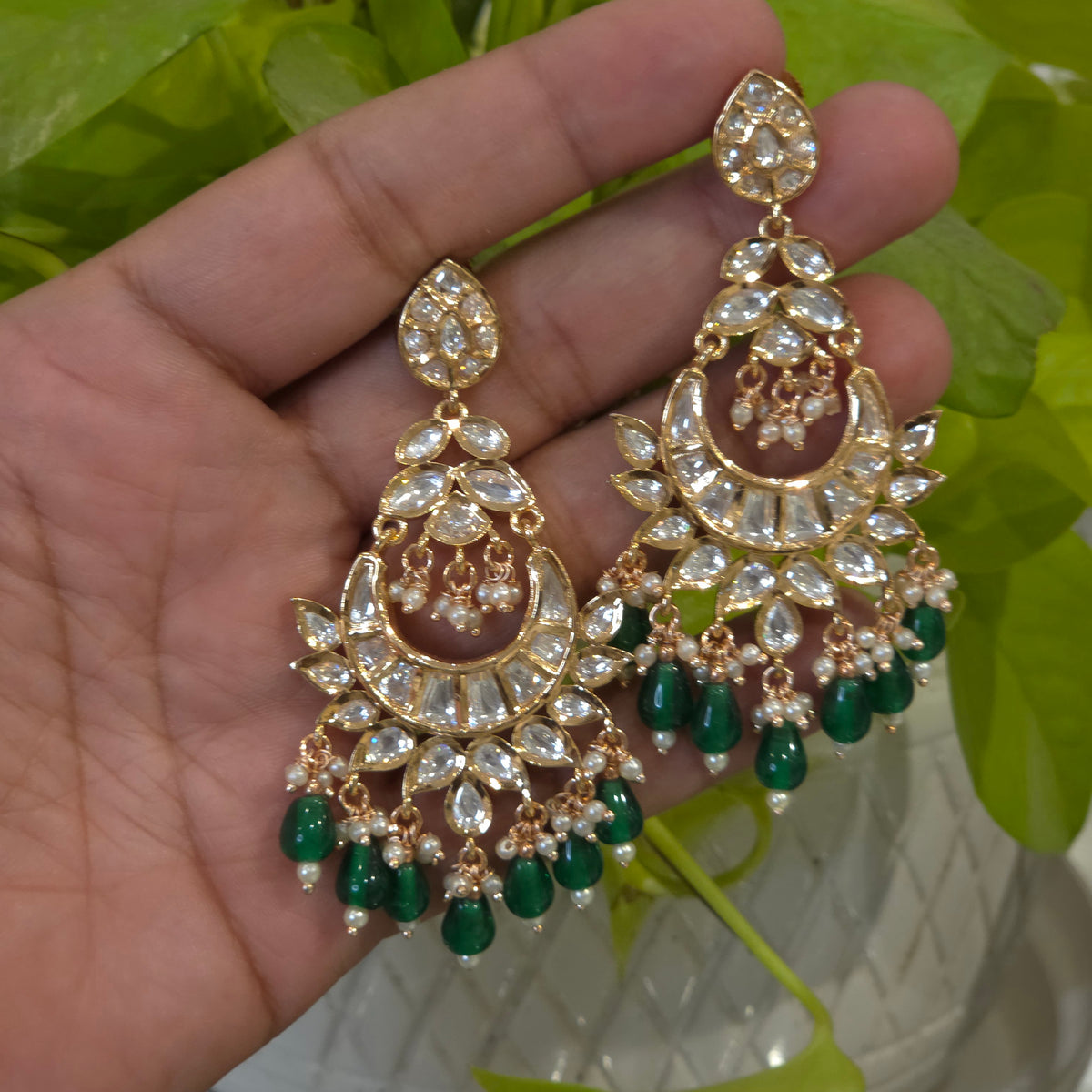 Zeeba polki earrings