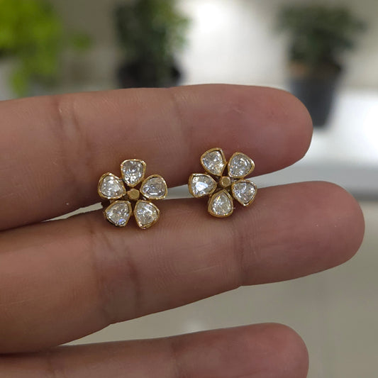 Gili moissanite polki studs