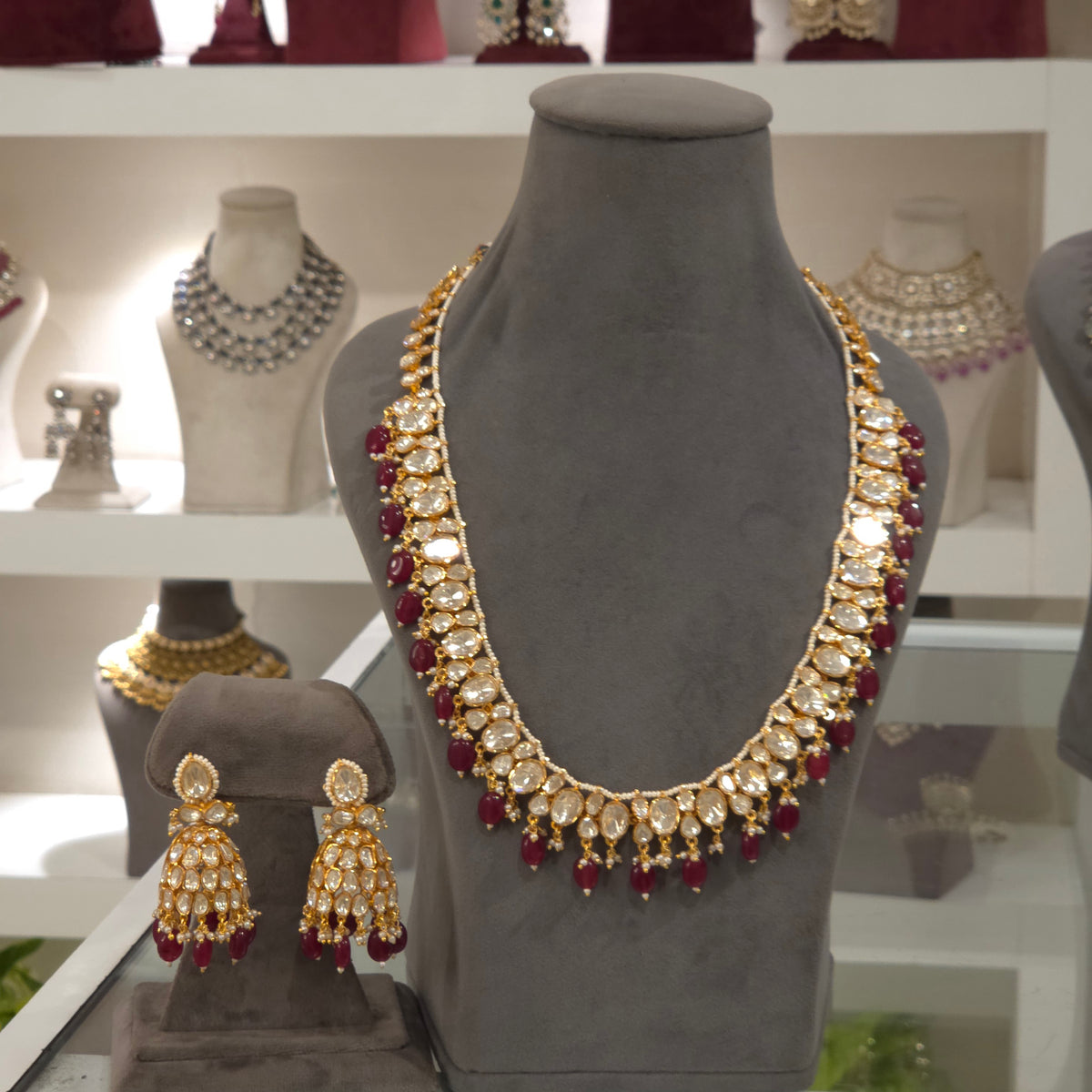 Meraki moissanite polki set