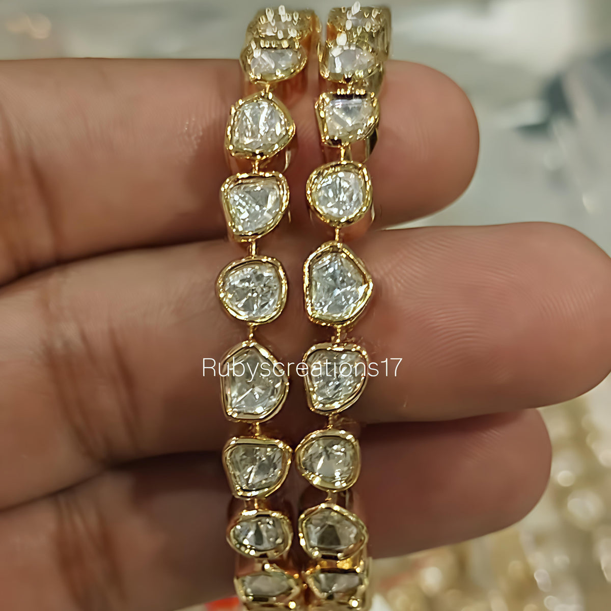 Riya uncut polki bangles