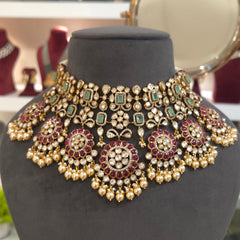 Suparna polki  necklace set