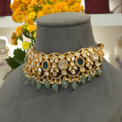 Renee moissanite polki choker set