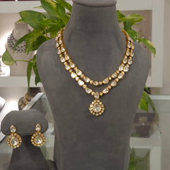 Dharani moissanite polki set
