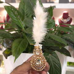 Gurfateh moissanite polki kalgi