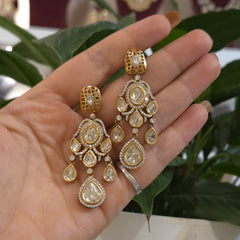 Sanjh polki necklace set