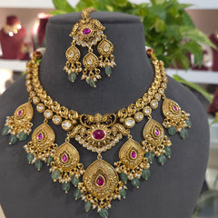 Kajal Antique choker Set