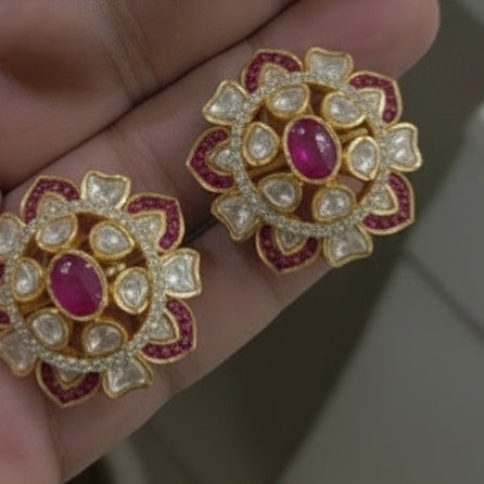 Veena moissanite studs