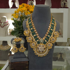 Mehnaz heritage moissanite polki set