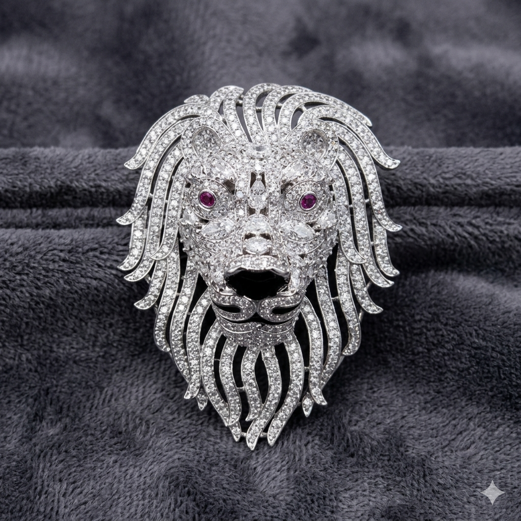 Lion Ad brooch