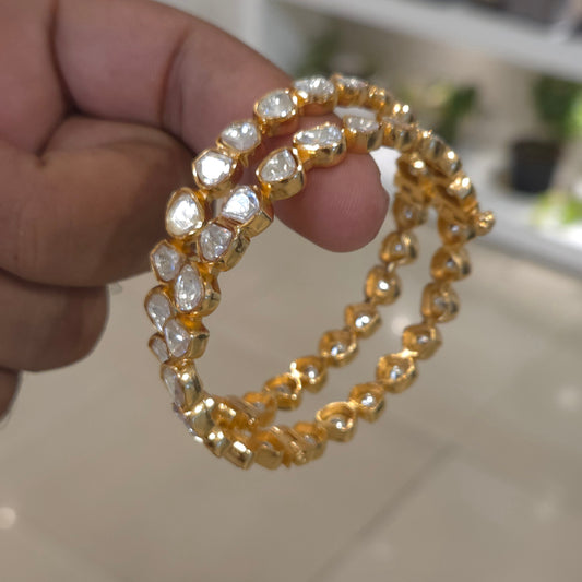 Ramna moissanite polki bangles