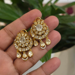 Anvi Mossanite  polki set