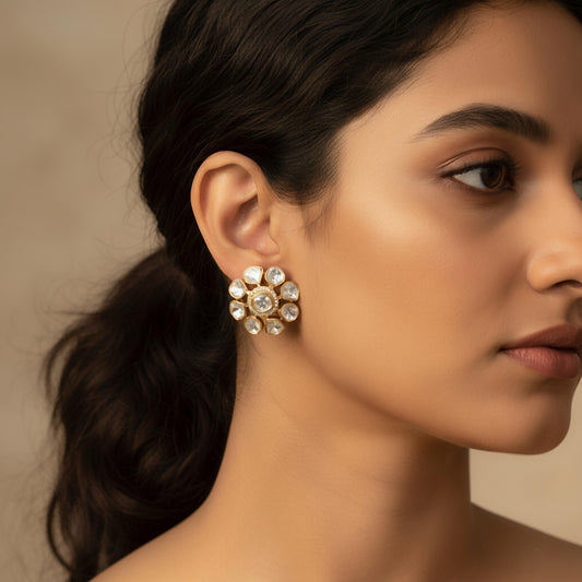 Bavleen moissanite studs