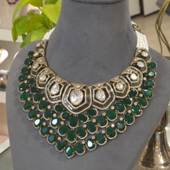 Sabrina polki necklace set