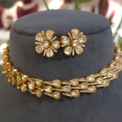 Zeeba Mossonite polki set