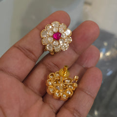 Smitha moissanite polki studs