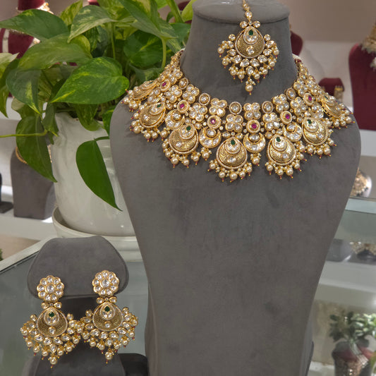 Megha Antique polki set