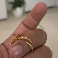 Dharna moissanite polki ring