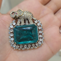 Gajendra doublet brooch