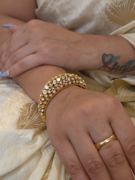Heena moissanite polki bracelet