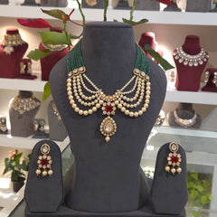 Mishti moissanite polki set