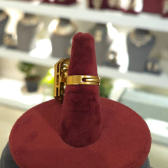 Dipti Mossonite polki ring