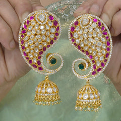 Neesarg moissanite polki Earrcuffs