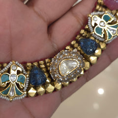 Diwan nizam moissanite polki set