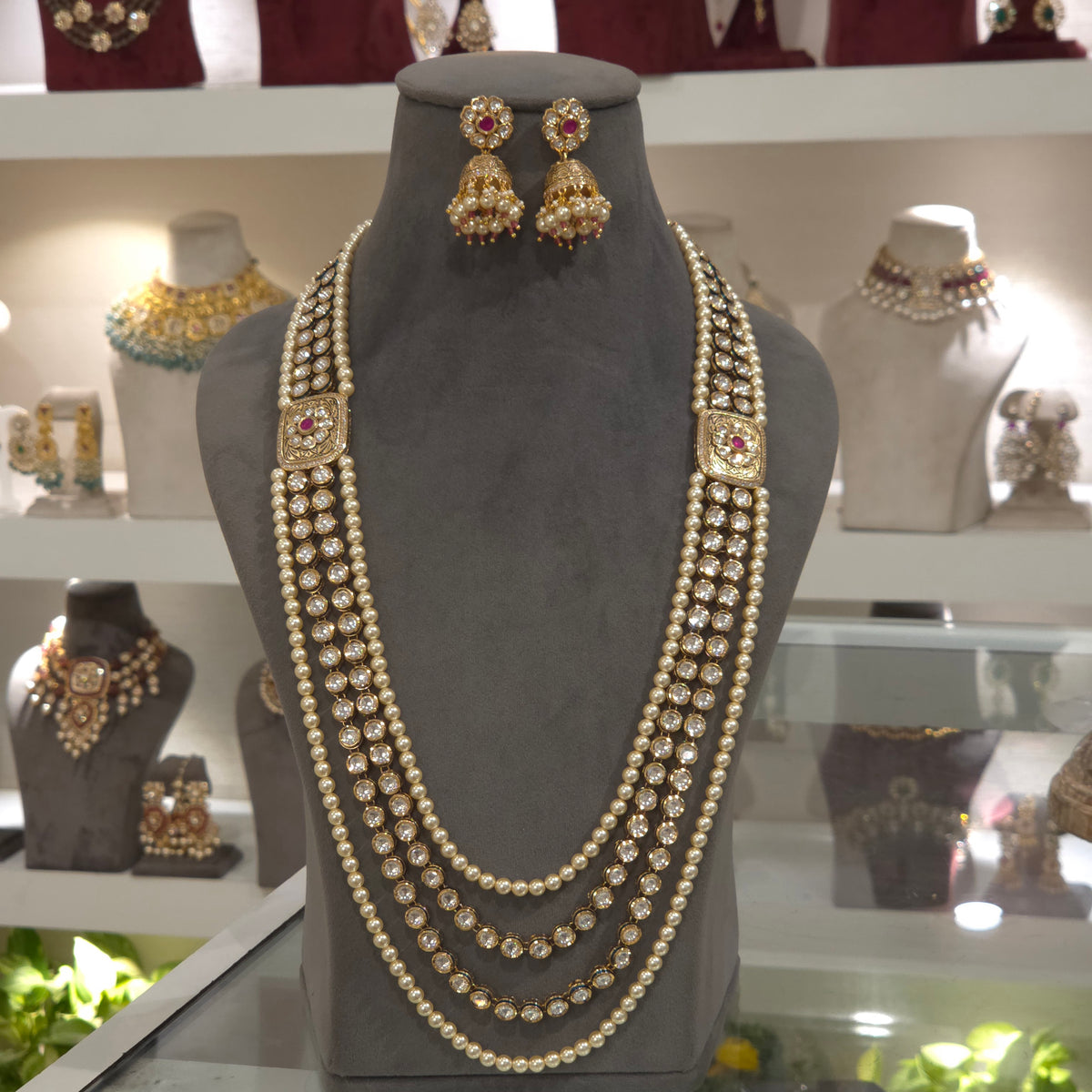 Mitali antique kundan polki set