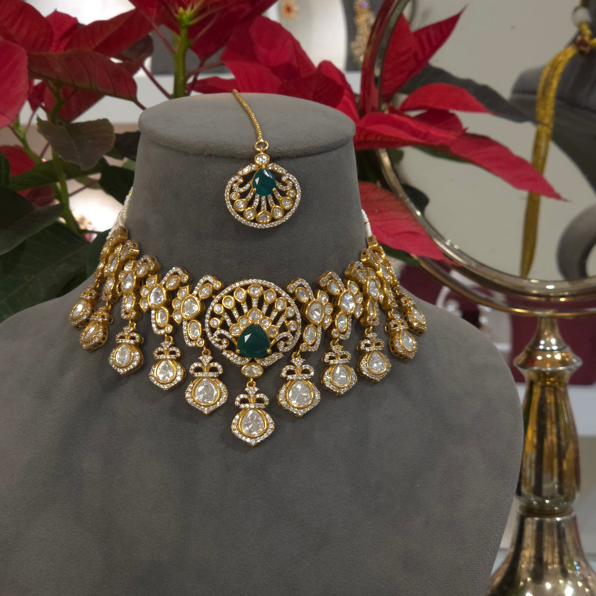 Spring Polki choker set