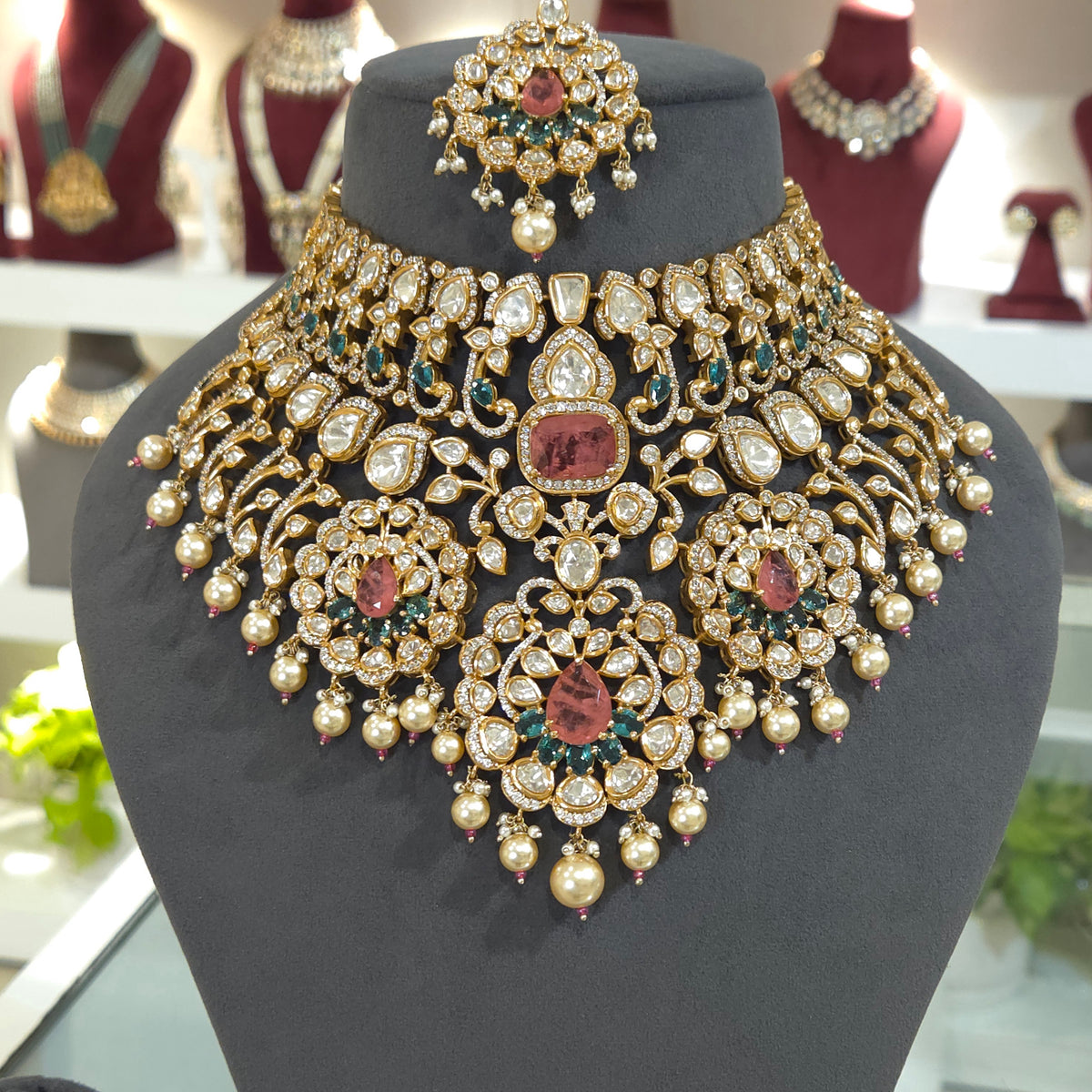 Vidushi polki bridal set