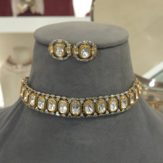 Liya polki choker set