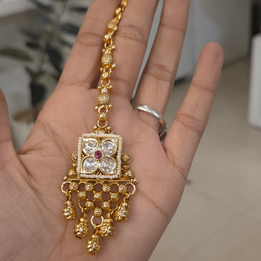 Vani antique polki maangtikka