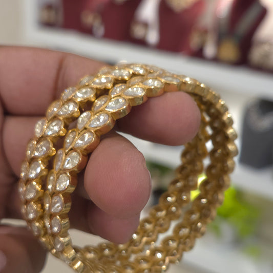 Ranjana moissanite Polki bangle