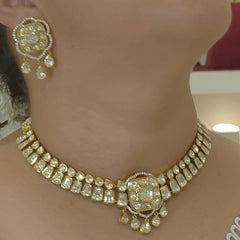 Siddhi moissanite polki set