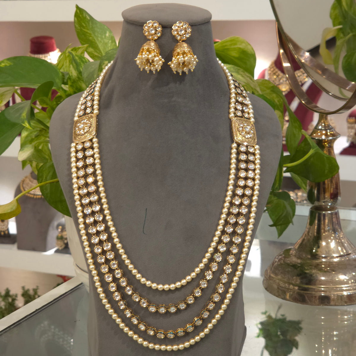 Mitali antique kundan polki set