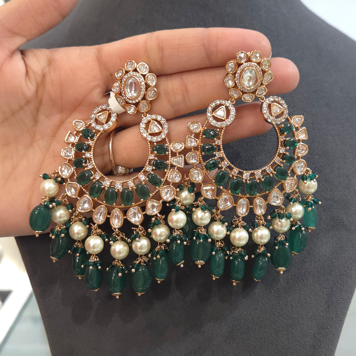 Jisha polki earrings
