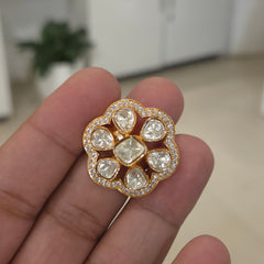 Dharna moissanite polki ring