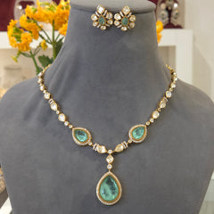 Milan moissanite polki set