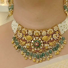 Vedika golden polki set