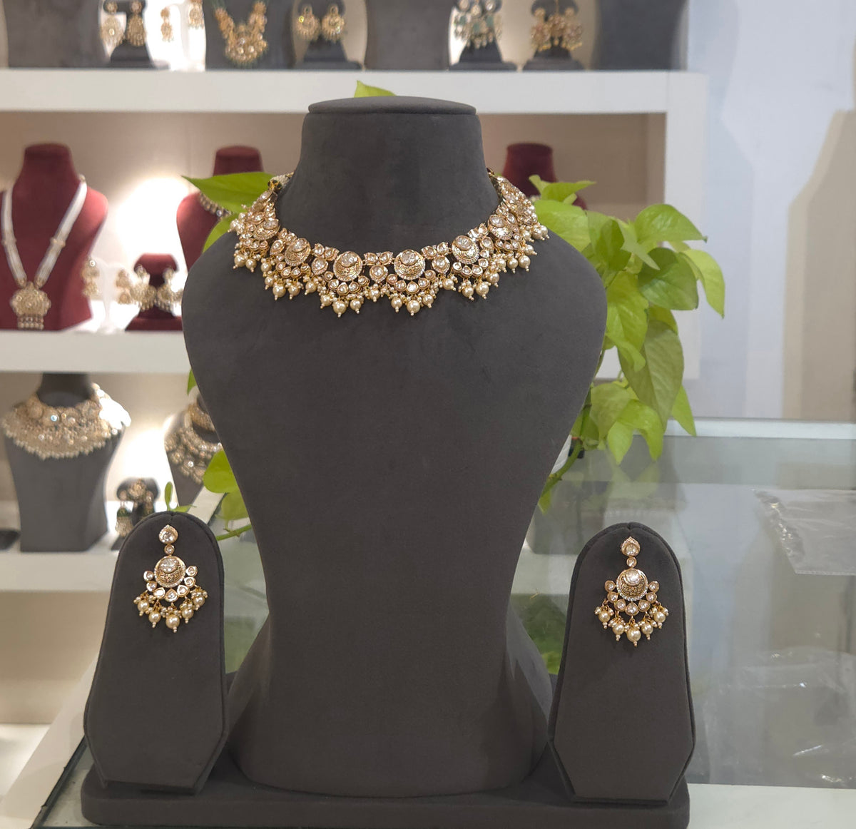 Parul antique polki set