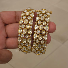 Aavni moissanite polki bangles