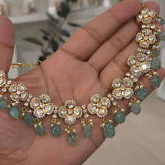 Raasa handsetted moissanite polki set