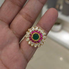 Priya moissanite polki ring
