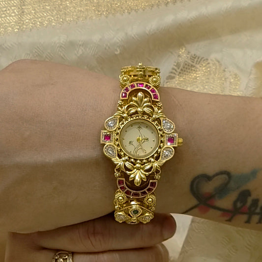 Ekta antique gold watch