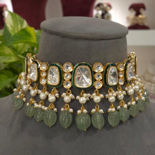 Shivanya Polki kundan set