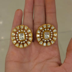Bellinda Moissanite polki studs
