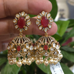 Kostuki polki jhumka
