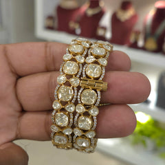 Rimjhim moissanite Polki bangle